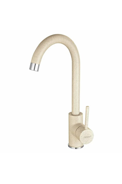 FERRO Baterie bucatarie bej mat Freya pipa curbata