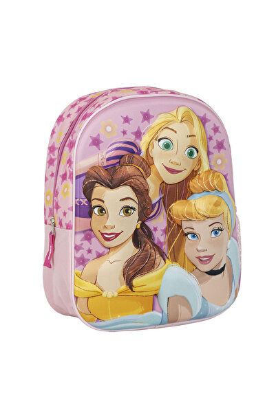 DİSNEY PRİNCESS 3D Kindergarten Backpack, Disney Princesses 31x25x10 cm