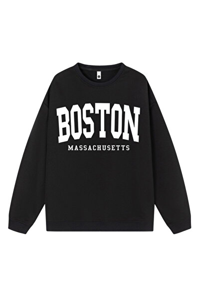 NOISSEY Φθινοπωρινό απλό γυναικείο μπλουζάκι σε μεγάλο μέγεθος Boston miss ac...