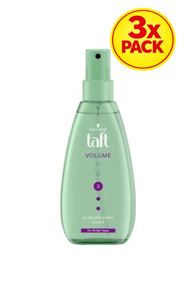 Taft 3x PACK Volume Hair Styling Spray 150 ml