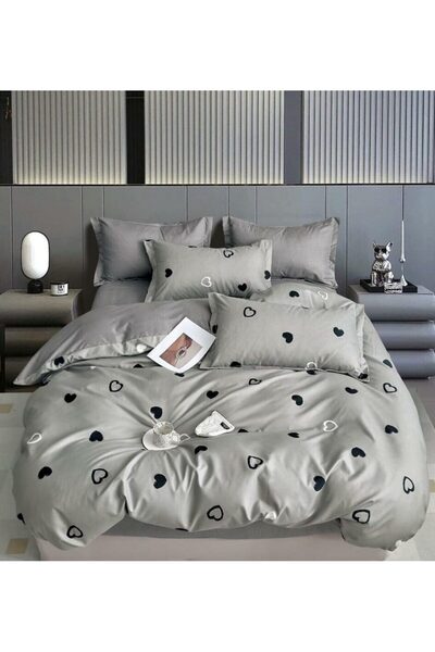 ELEGANT HOME Set lenjerie de pat bumbac fin – 6 piese