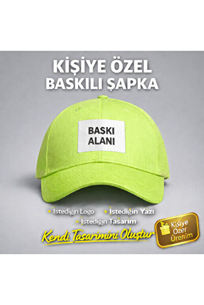 barsdepo Kişiye Özel Logo Baskılı Şapka | Unisex Ayarlanabilir