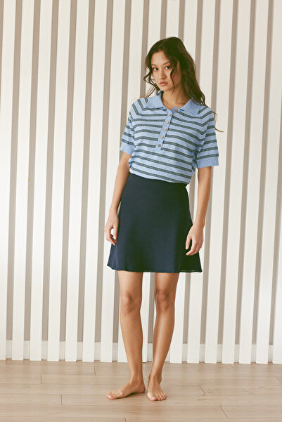 Nisan Lace Detailed Knitted Skirt