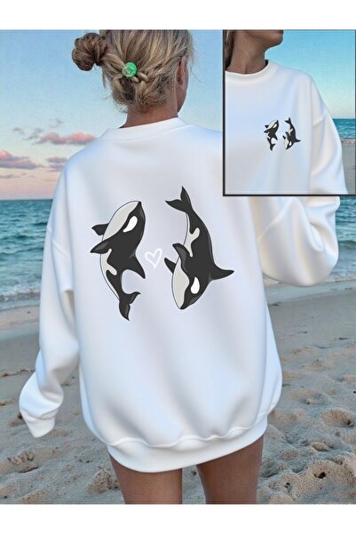 NOISSEY تي شيرت نسائي مطبوع عليه قلوب الحب من Yunus لشتاء صوف الفليس ملابس دا...