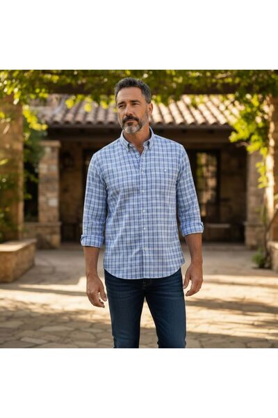 ALMİNA Classic 100% Cotton Men's Shirt