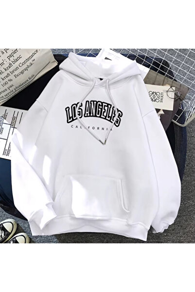 NOISSEY هوديز نسائية للخريف والشتاء لوس أنجلوس كاليفورنيا مطبوع سترة كاجوال ب...