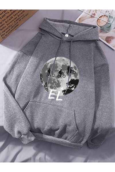 NOISSEY Bărbați Ciclism cu imprimeu cu glugă Topuri simple de iarnă pentru fe...