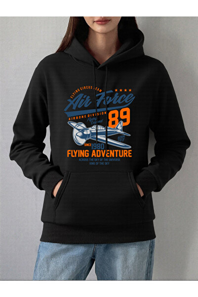 NOISSEY هوديز نسائية مطبوعة من Flying Adventure، سترات فضفاضة غير رسمية، سترا...