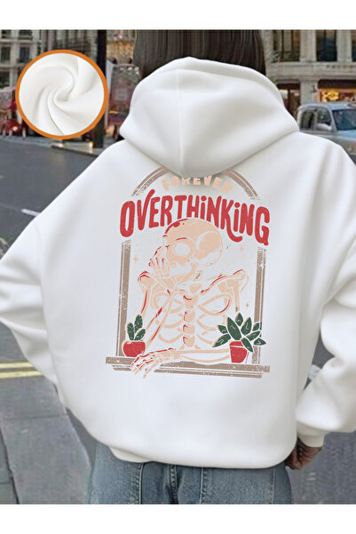 NOISSEY Balkonda Skeleton Man B cu imprimeu K cu glugă Topuri pentru femei Ca...