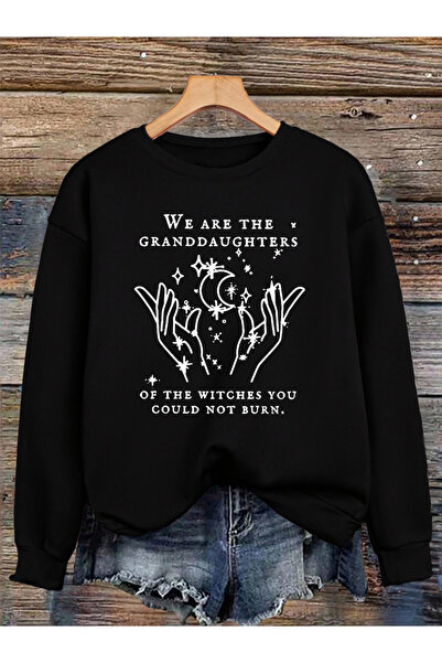 NOISSEY Μπλουζάκι με αποτυπώματα της μάγισσας Φθινοπωρινά και χειμερινά απαρα...