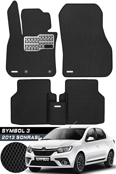 TORPEDO Renault Symbol 2013 Sonrası Uyumlu Hücreli Premium Eva Paspas Seti Ta...