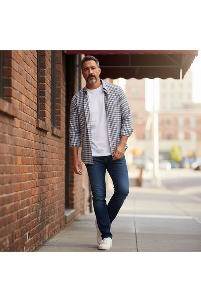 ALMİNA Classic 100% Cotton Men's Shirt