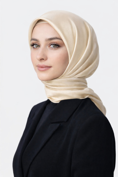 MİNELEŞARP34 Σειρά Mineleşarp Crystal Shiny Με υφή Κομψά κασκόλ (Μπεζ, Καφέ, ...