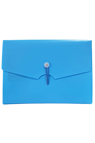 Bigpoint Gusseted File 13 Pockets Elastic A4 Blue