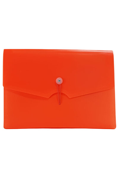 Bigpoint Gusseted File 13 Pockets Elastic A4 Orange