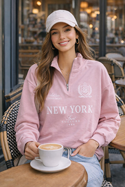 MODELİSA KADIN FERMUARLI 3İPLİK PENYE SWEATSHIRT