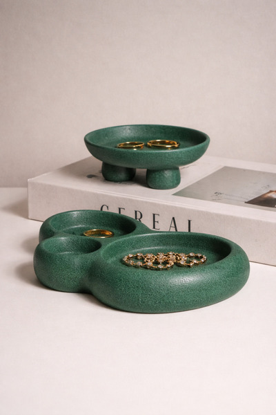 By Şirin Candle 2-Pack of Textured Beton Organizers