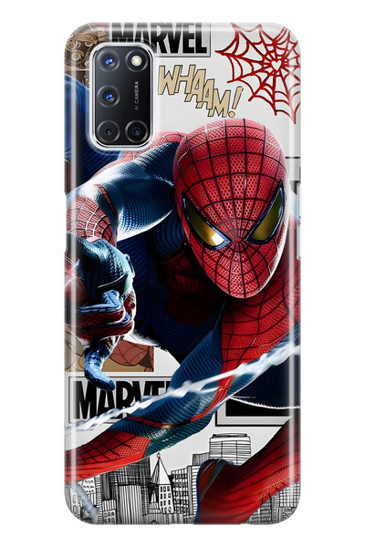 FLAMENKO حافظة هاتف شفافة متوافقة مع هاتف أوبو A52 / A72 / A92 سوبر هيرو منقوش