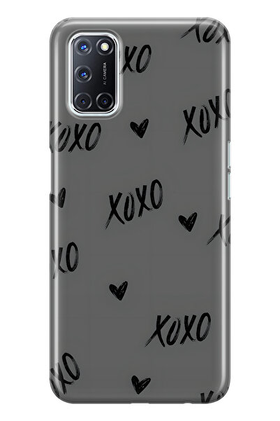 FLAMENKO حافظة هاتف شفافة متوافقة مع XOXO منقوش لهاتف اوبو A52 / A72 / A92