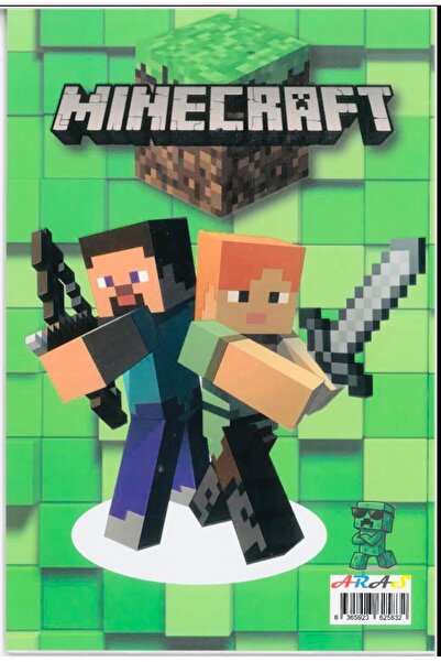 Deniz Oyuncak Minecraft Sticker Defteri 16 Sayfa-Çocuklar İçin Sticker Aktivi...