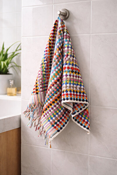 Zeynep Home Bubble Karatezgah El Havlusu Gökkuşağı