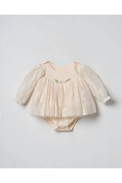 NALIA baby wear Kız Bebek İşlemeli Elbise