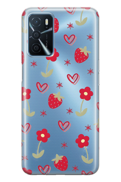 FLAMENKO حافظة هاتف شفافة متوافقة مع هاتف اوبو A16 / A55 من سلسلة ستريتشي و ه...