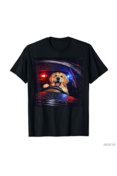 Flood Of Style Amuzant Golden Retriever Driving Meme Dog Car Driving pentru b...