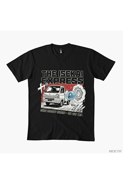 Flood Of Style The Isekai Express - Tricou amuzant cu camion anime pentru băr...