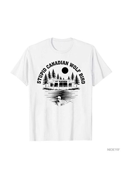 Flood Of Style Μπλουζάκι Stupid Canada Wolf Bird με σαρκαστικό ζωάκι για άνδρ...