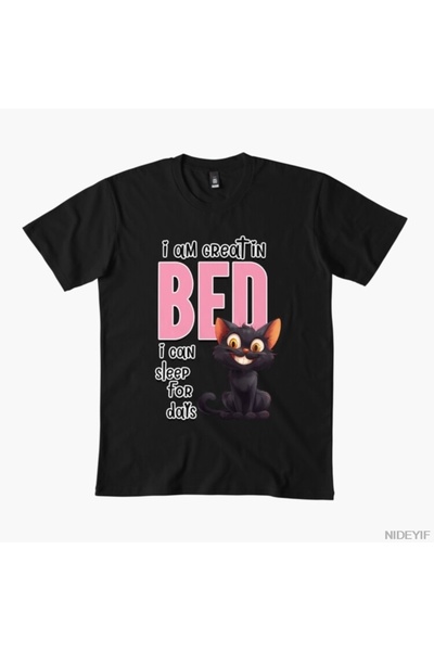 Flood Of Style Αστείο αστείο με γάτα που κοιμάται - Υπέροχο μπλουζάκι στο κρε...