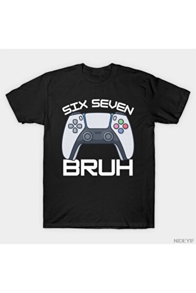 Flood Of Style Six Seven Bruh 67 Meme Funny Gamer Controller Joc video Tricou...