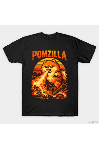 Flood Of Style Μπλουζάκι Pomzilla Pomeranian Dog Vintage Monster Pom Dog Love...