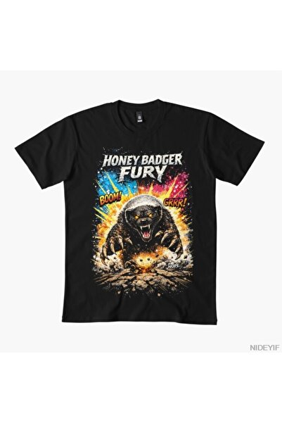 Flood Of Style Μπλουζάκι Honey Badger Fury για άνδρες Γυναικεία 100% Σετ Βαμβ...