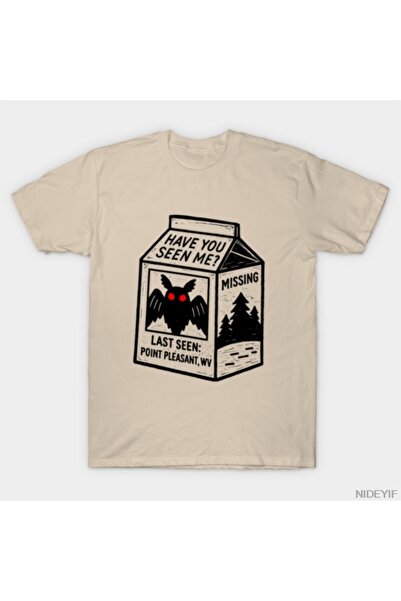 Flood Of Style Missing Mothman Milk Carton Ανδρικό Γυναικείο T-Shirt 100% Σετ...