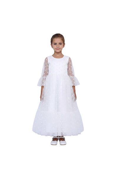 ddaniela - Louise White Long Sleeves Party Dress