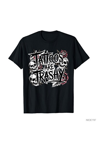 Flood Of Style تي شيرت تاتو تراشى ميمي للرجال والنساء 100% P قطن u تي شيرت بأ...