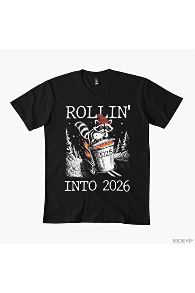 Flood Of Style Rollin' into 2026 Funny T-Shirt for Men Women 100% P Cotton U ...