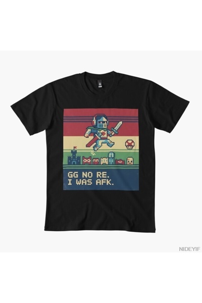 Flood Of Style GG No Re, I Was AFK Ανδρικό Γυναικείο Μπλουζάκι 100% Μπλουζάκι...