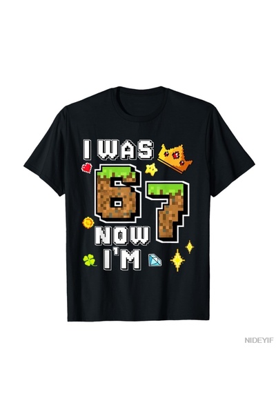 Flood Of Style Boy Gamer Pixel Bday Am 6 ani, acum am 7 ani Tricou pentru ziu...
