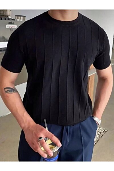 Butik Men's Slim Short Sleeve Knitwear T-Shirt — Summer Basic