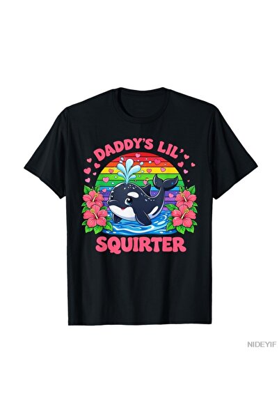 Flood Of Style Αστείο μπλουζάκι Dad's Lil Squirter που προκαλεί ντροπή για άν...