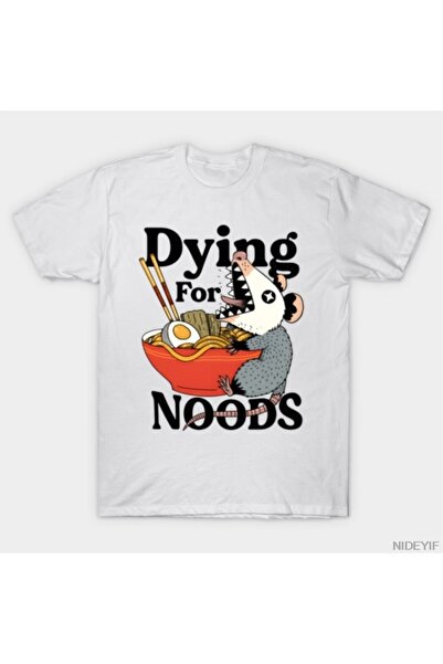 Flood Of Style Dying For Noods - Αστείο μπλουζάκι με σχέδιο Οπόσουμ για λάτρε...