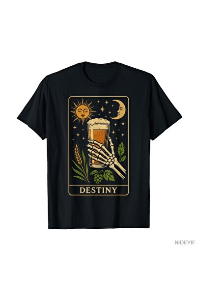 Flood Of Style Carte de tarot Bărbați Femei Funny Beer tricou 100% bumbac tri...