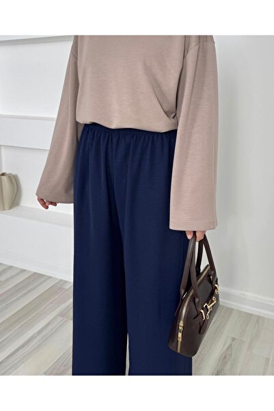TOKARİS TEKSTİL Women's Loose Wide Leg Ayrobin Trousers