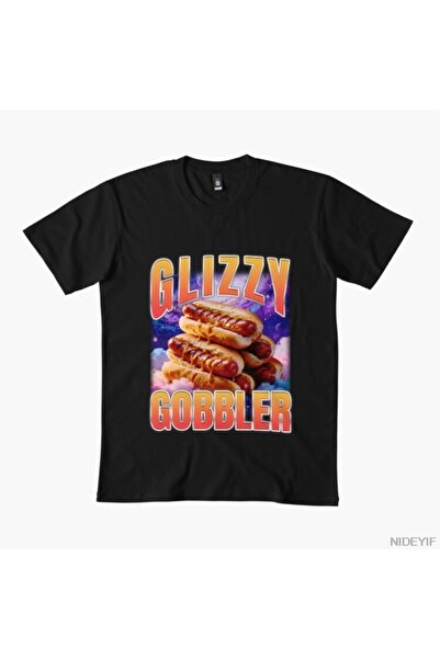 Flood Of Style Ανδρικό γυναικείο μπλουζάκι Glizzy Gobbler 100% Βαμβάκι μπλουζ...