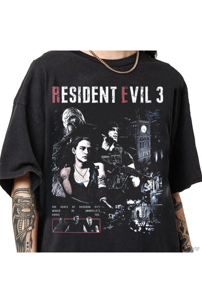 Flood Of Style Μπλουζάκι παιχνιδιού Resident Evil 3 Biohazard 100% Βαμβάκι T-...