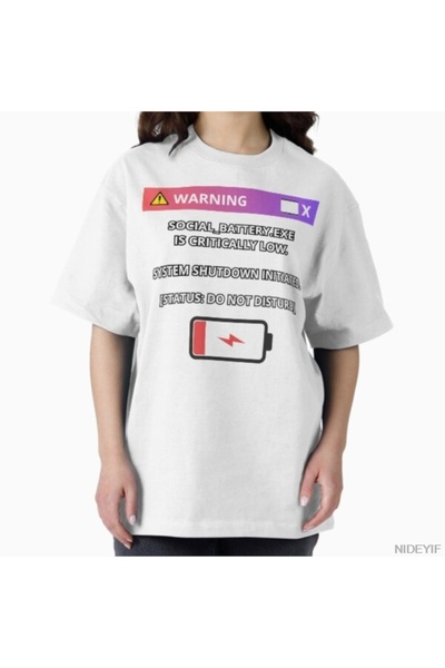 Flood Of Style Μπλουζάκι Critical Error για άνδρες Γυναικεία 100% P Βαμβάκι u...