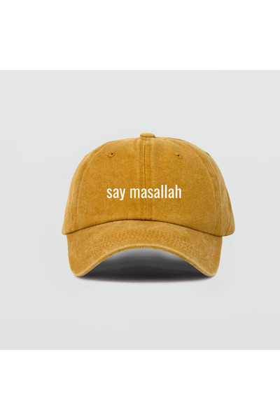 relaxbaskı مطبوع قبعة مكتوب عليها "ما شاء الله"