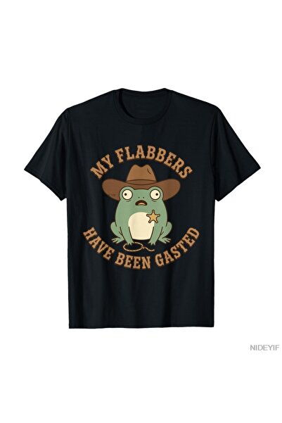 Flood Of Style My Flabbers Have Been Gasted Funny Sheriff Frog Cowboy Meme T-...